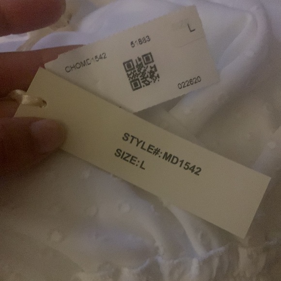 NWT Chocolate Usa white Pom Pom Dotted knee length Dress - Picture 6 of 6